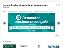 Tablet Screenshot of lycee-maritime-nantes.fr